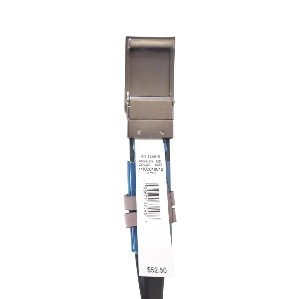 Kenneth Cole Reaction Reversible Exact System Stretch Belt – Gray/Black – NWT